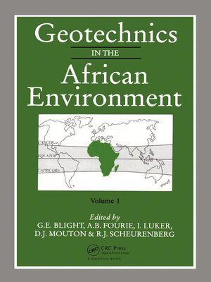cover image of Geotechnics in the African Environment, volume 1